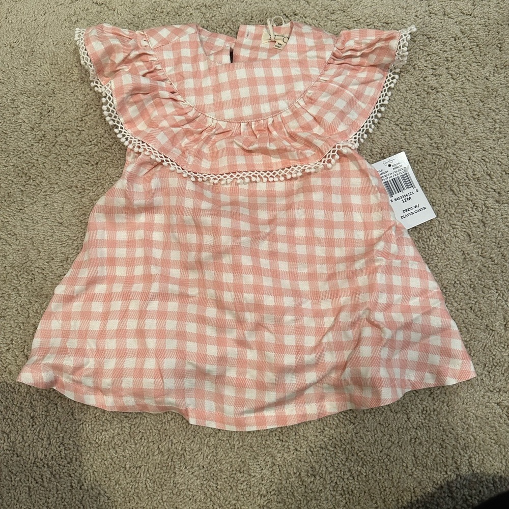 NWT Jessica Simpson dress with diaper cover 12 months